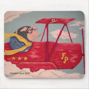 Porco Mousepad do vôo