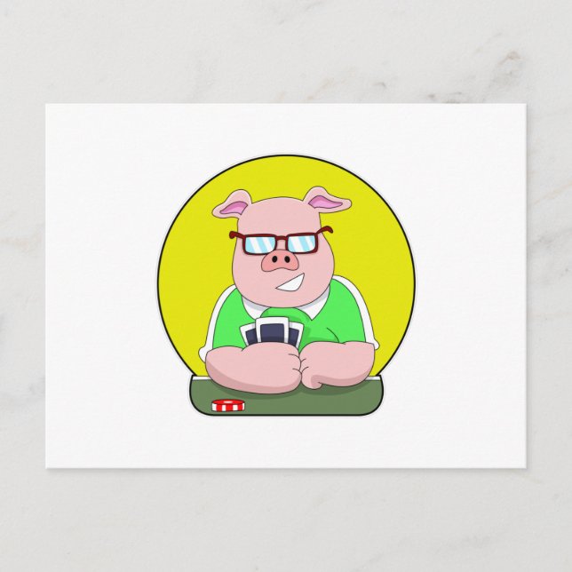 Porco no pôquer com cartões (Frente)