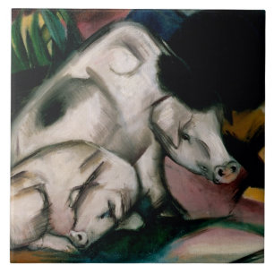 Porcos, c.1912 (óleo em canvas)