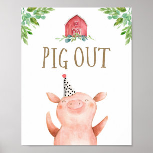 Porcos de fazenda Porco Garoto Poster de Nasciment