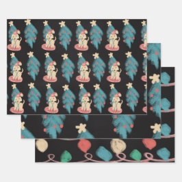 Porcos de Natal do giz Férias Festivas