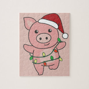 Porcos de Natal Porcos Porcos Quebra-cabeça de ser