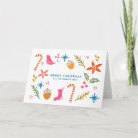 Porcos Festivos Cartão de Saudação de Natal Feliz