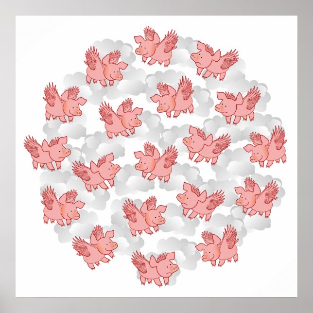 Porcos voadores poster (Frente)