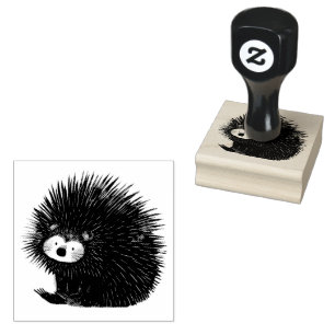 Porcupine Quill Animal Cute   Carimbo de borracha