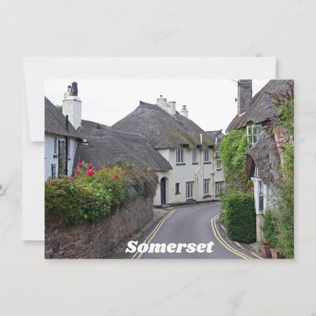 Porlock, placa Somerset (Frente)