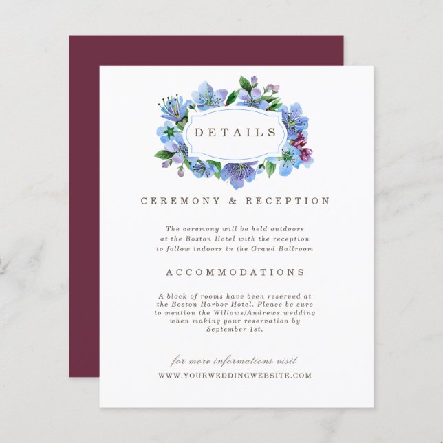 Pormenores do Casamento do Orçamento Azul da Cherr (Frente/Verso)