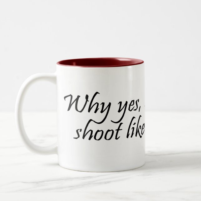 Porque sim eu disparo como uma caneca da menina (Esquerda)