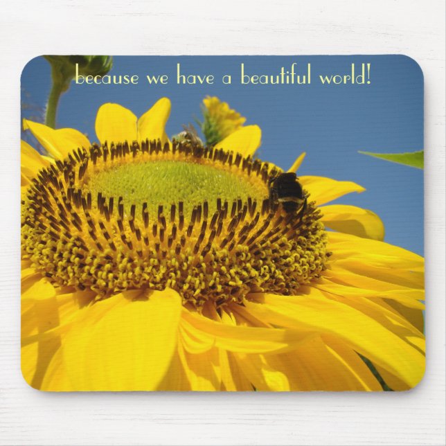 Porque temos um Mundo Lindo! presentes de mousepad (Frente)