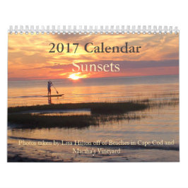 Pôrs do sol Bons Calendário de 2017