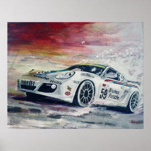 Porsche, poster da arte