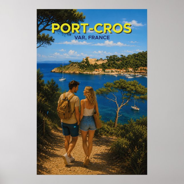Port-Cros – Vintage Travel Poster (Frente)