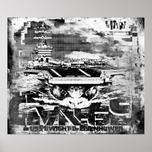 Porta-aviões Dwight D. Eisenhower Poster