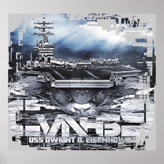 Porta-aviões Dwight D. Eisenhower Poster (Frente)