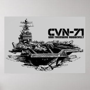 Porta-aviões Theodore Roosevelt Impressão