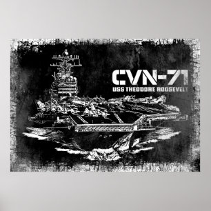 Porta-aviões Theodore Roosevelt Impressão