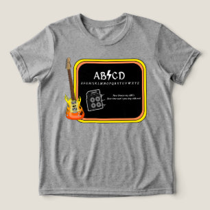 Porta-camiseta AC/DC do alfabeto ABCD