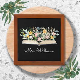 Porta-caneta Apreciação de Professores Florais Flores da Waterc