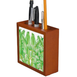 Porta-caneta Banana sai em um organizador