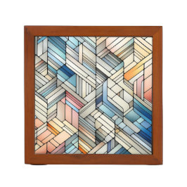 Porta-caneta Mosaico Geométrico