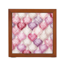 PADRÃO XADREZ DE CORAÇÃO ROSA ROXO BRANCO