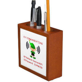 Porta-caneta Passagem da rede Wi-Fi Elf Christmas em