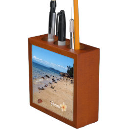 Porta-caneta Praia Personalizada