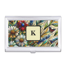 Vidro-Design, flores e borboletas