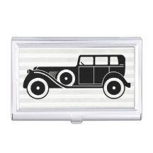 Monograma da limusina do carro antigo dos homens