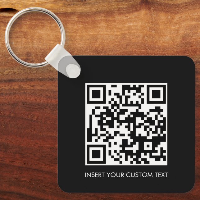 Porta-chaves Código QR Personalizado Moderno Desig (Frente)