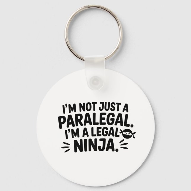 Porta-chaves de Paralegal Ninja Jurídico | Present (Frente)