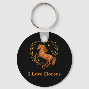 Porta-chaves - Eu Amo Cavalos