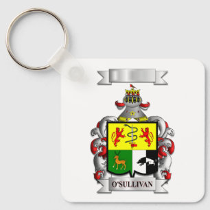Porta-chaves Sobrenome e Escudo O'Sullivan