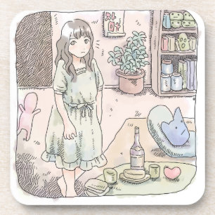 Porta-copo さ な い じ 植 木 れ 鉢 と 本 棚 の あ em る em 部 em 屋 em で em 立