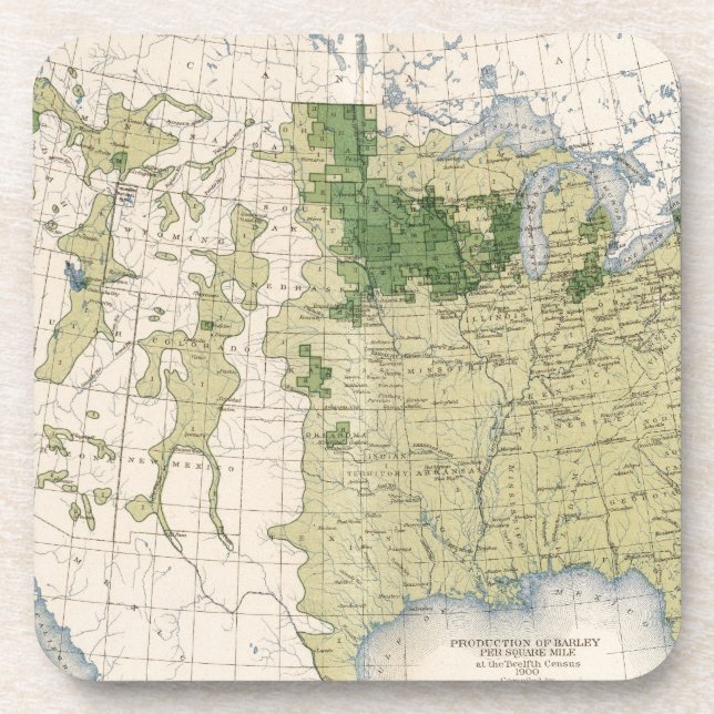 Porta-copo 161 Cevada/quilômetro quadrado (Frente)