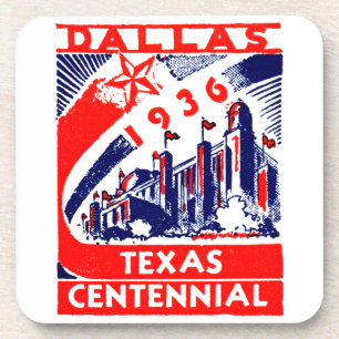 Porta-copo 1936 Dallas Texas Centennial