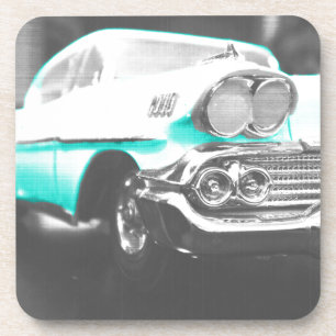Porta-copo 1958 Chevy Impala - carro clássico azul brilhante