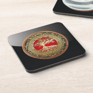 Porta-copo [200] Treasure Trove: Árvore Celta da Vida [Doura