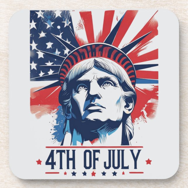 Porta-copo 4 de julho celebrações do Orgulho Americano Patrió (Frente)