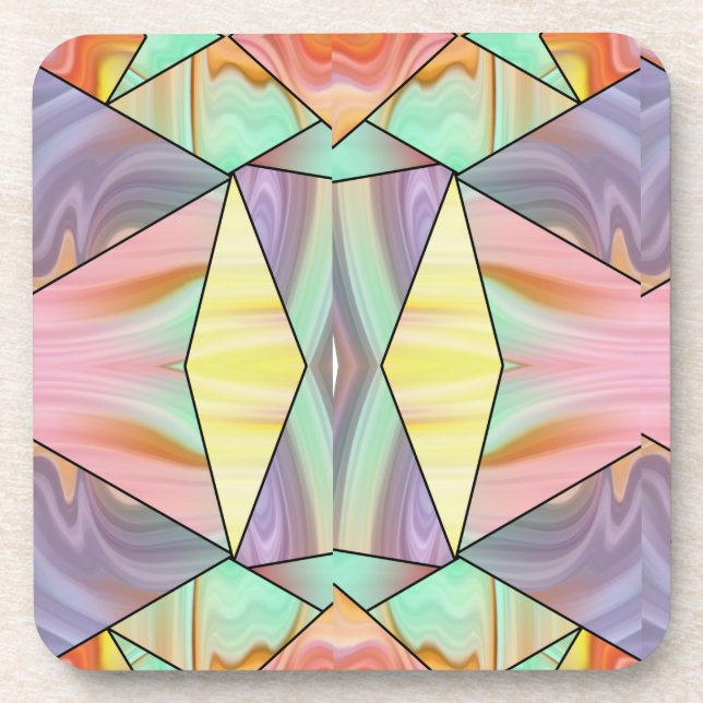 Porta-copo 70S Boho Marble Vibes (Frente)