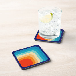 Porta-copo 70s Square Rainbow