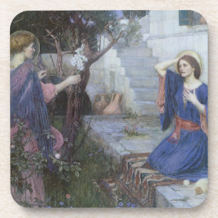 Porta-copo A Anunciação por John William Waterhouse