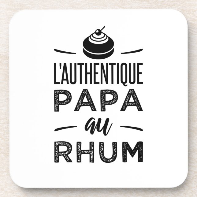 Porta-copo A autêntica papá ao rum (Frente)