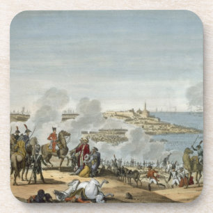Porta-copo A batalha de Aboukir, 7 Thermidor, ano 7 (25 de