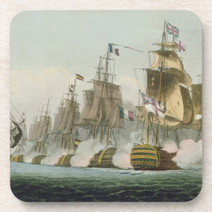 Porta-copo A batalha de Trafalgar, o 21 de outubro de 1805,