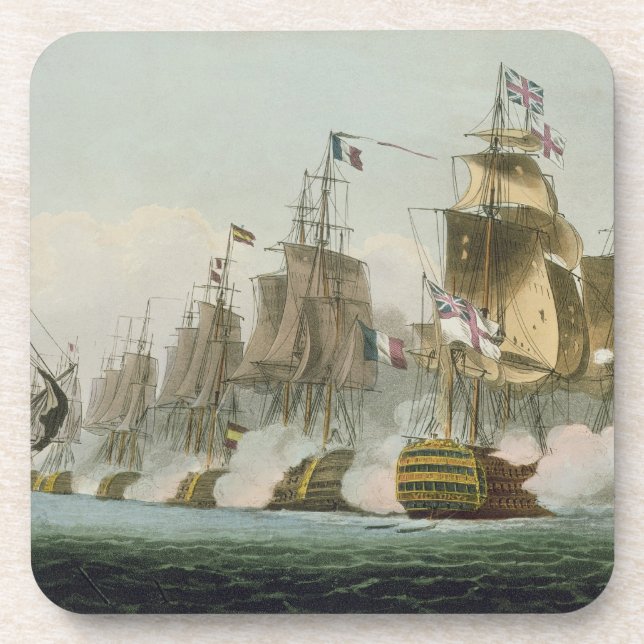 Porta-copo A batalha de Trafalgar, o 21 de outubro de 1805, (Frente)