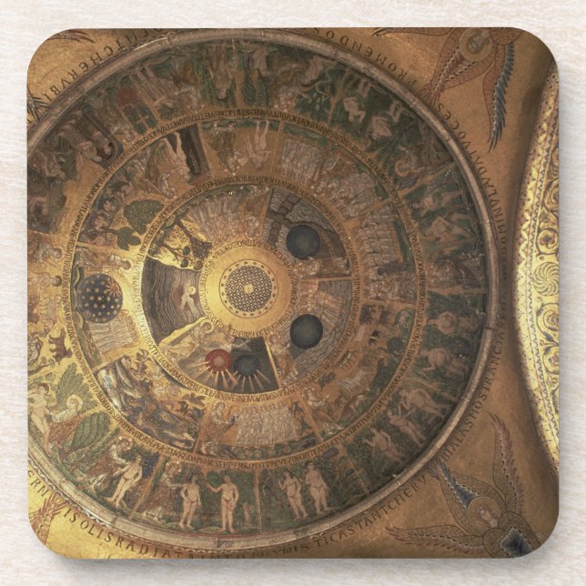 Porta-copo A criação do mundo, da cúpula da génese (Frente)