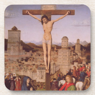 Porta-copo A crucificação (óleo no painel)