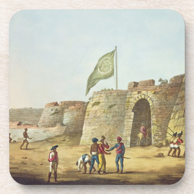 Porta-copo A entrada norte no forte de Bangalore, pla (Frente)