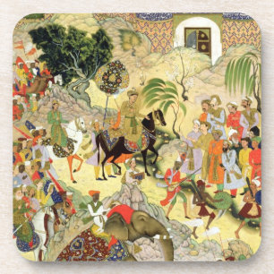 Porta-copo A entrada triunfante de Akbar do imperador em